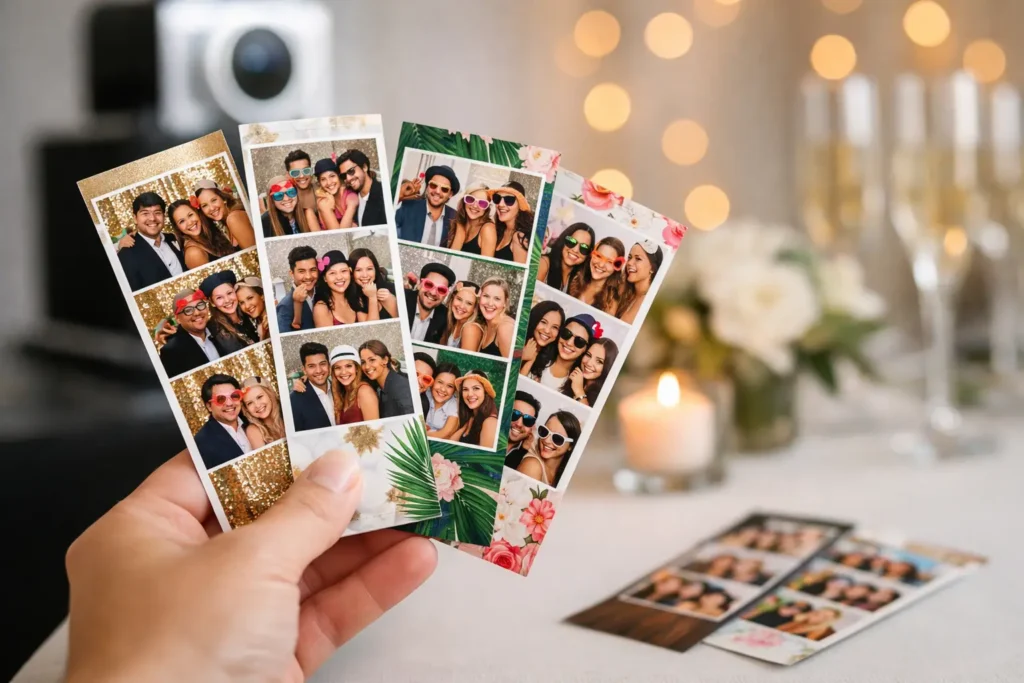 Custom Photo Strip Design That Guests Keep