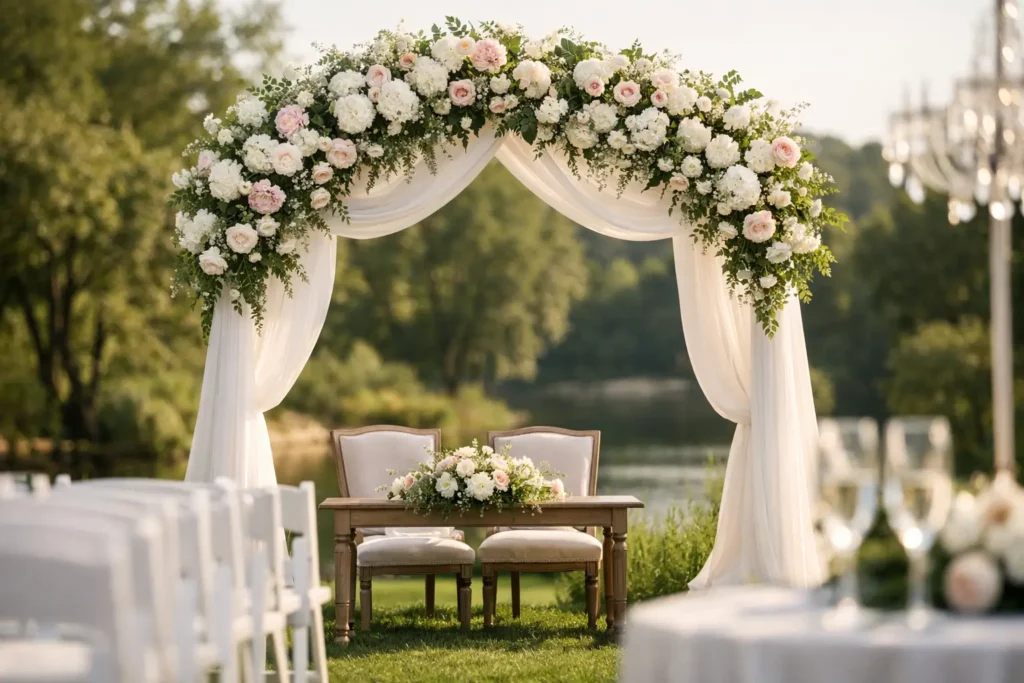 How to Choose a Wedding Backdrop That Photographs Well